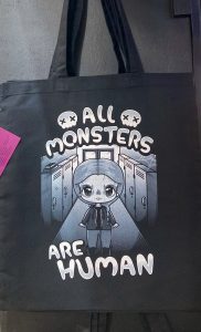 All Monsters Are Human Tote Bag