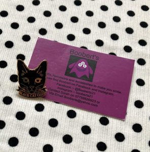 Black Cat Club Enamel Pin Badge