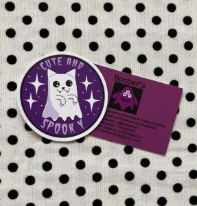 Cute And Spooky Vinyl Sticker