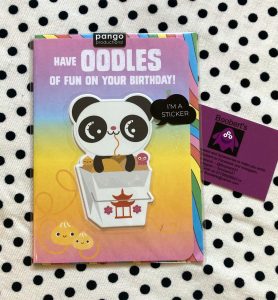 Panda Noodles Birthday Card