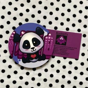 Purple Heart Panda Coaster
