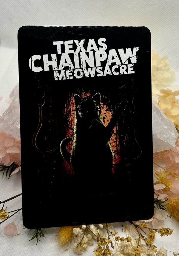 Texas Chainpaw Meowsacre Tin Sign