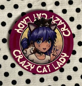 Anime Crazy Cat Lady Coaster