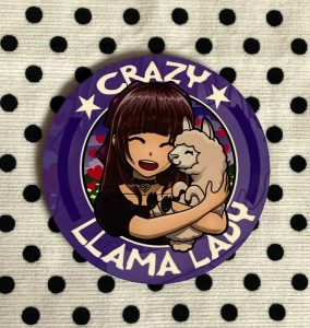 Anime Crazy Llama Lady Coaster