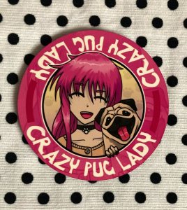 Anime Crazy Pug Lady Coaster