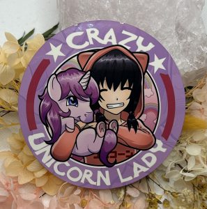 Anime Crazy Unicorn Lady Coaster