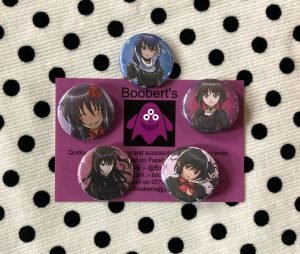 Anime Style Pack Of 5 Badges