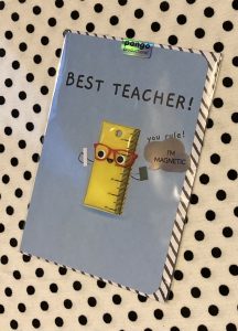 Best Teacher! (Ruler Magnet) Card