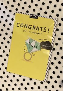 Congrats! You're Engaged! (Diamond Shaped Magnet) Card 