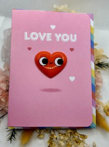 Love You (Heart Magnet) Card