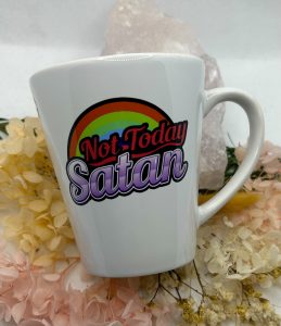 Not Today Satan Rainbow Mug