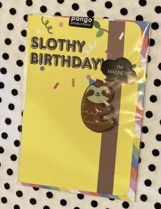 Slothy Birthday Card
