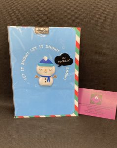 Let It Snow (Snowman Magnet) Christmas Card