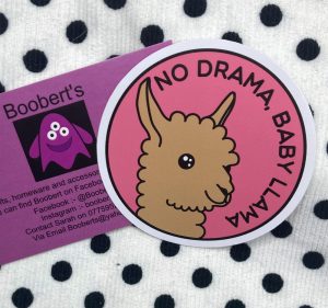 No Drama, Baby Llama Vinyl Sticker