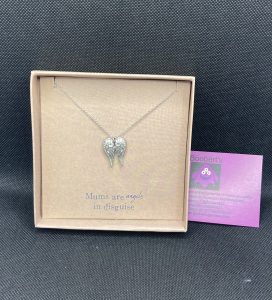 Mums Are Angels In Disguise Wing Necklace