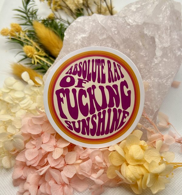Absolute Ray Of F**king Sunshine Vinyl Sticker