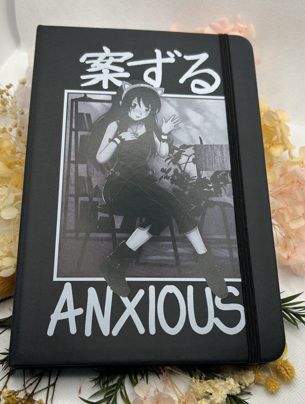 Tokyo Spirit “Anxious” A5 Hardback Notebook – Manga Girl Design